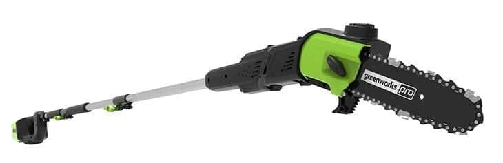 greenworks pro battery powered pole chainsaw review