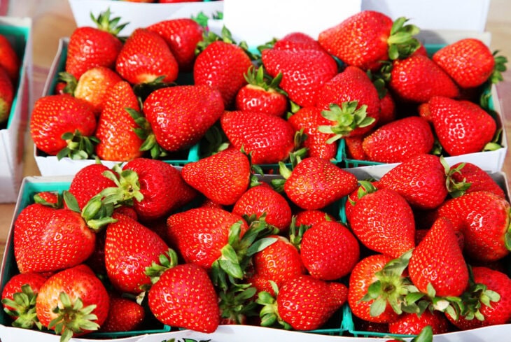 Strawberries fragaria ananassa