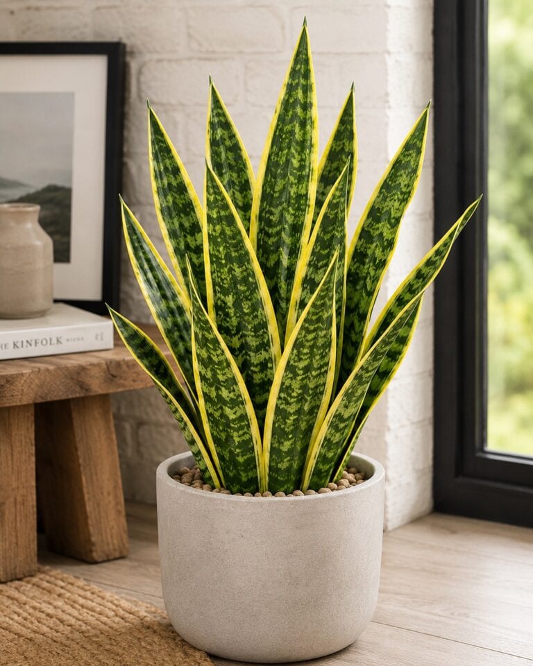 Variegated Snake Plant (Dracaena trifasciata 'Laurentii')