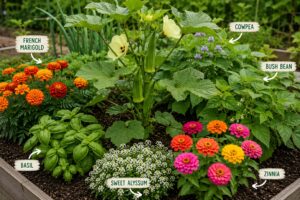 companion plants for okra