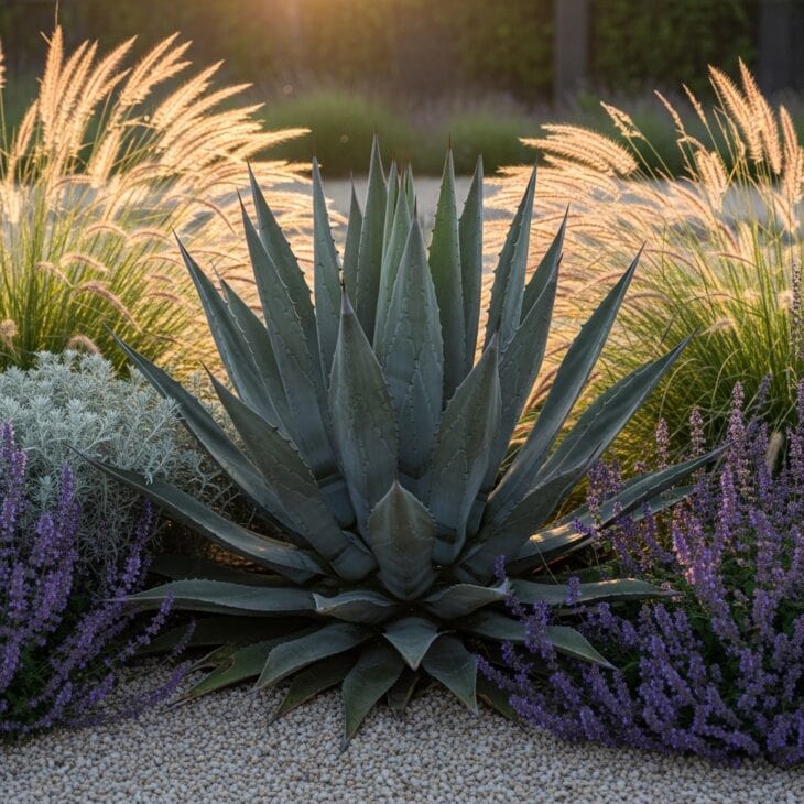 Agave Focal Point with Cottage Companions