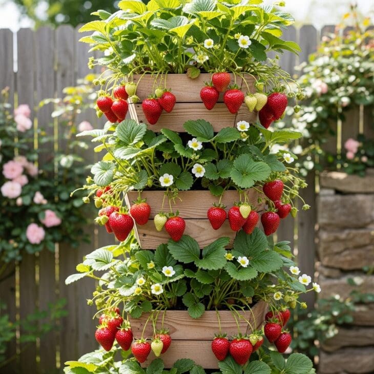 Cascading Strawberry Planter