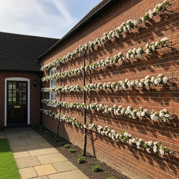Espalier Apple on the Front Wall