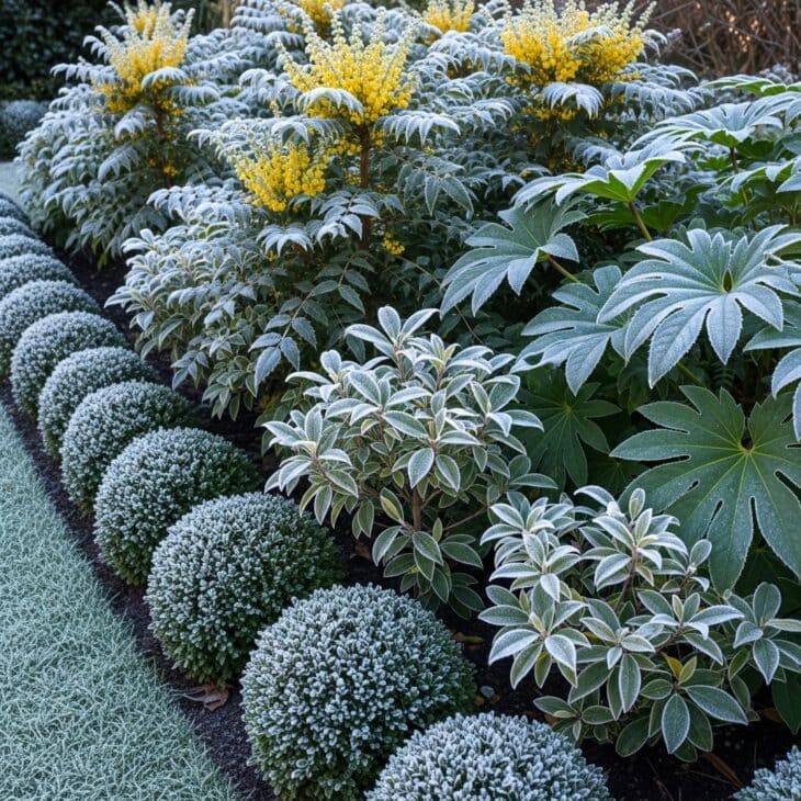 An Evergreen Shade Structure Planting