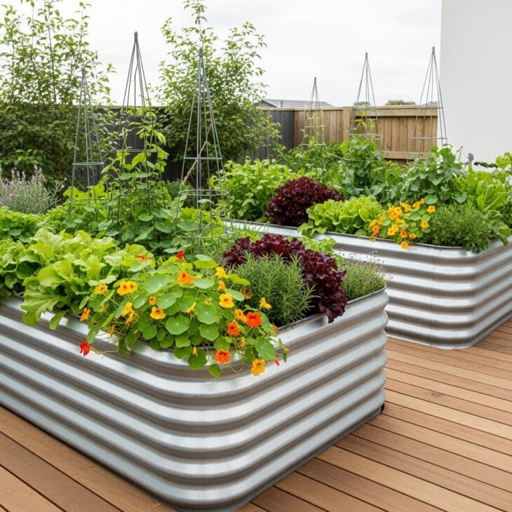 Galvanised Steel Raised Beds