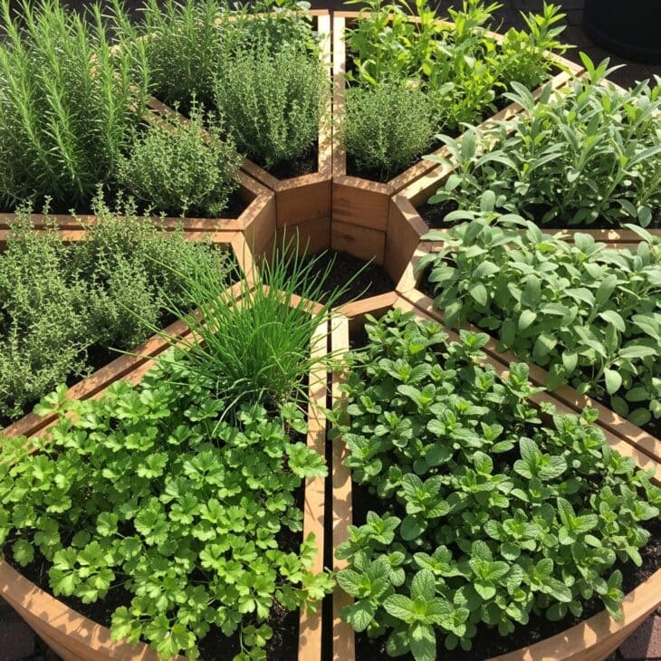 Herb Wheel Raised Bed