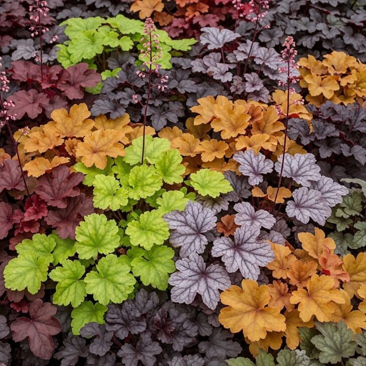 A Heuchera Foliage Tapestry