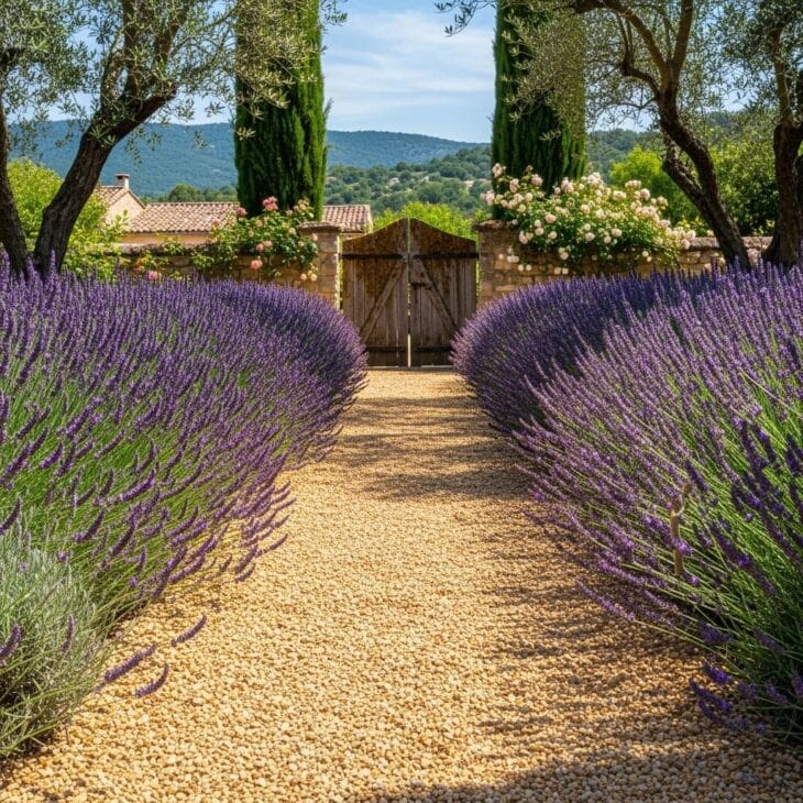 lavender path border