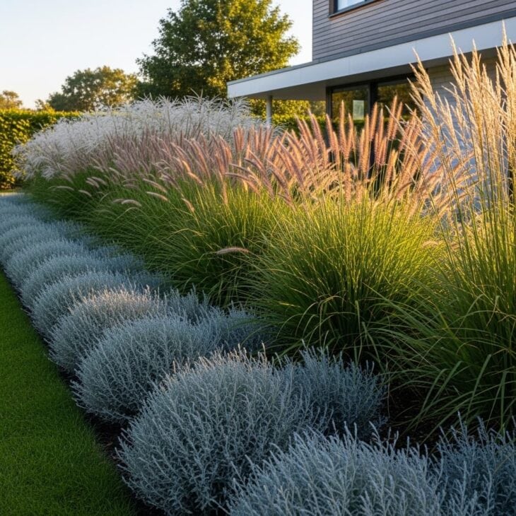ornamental grass border