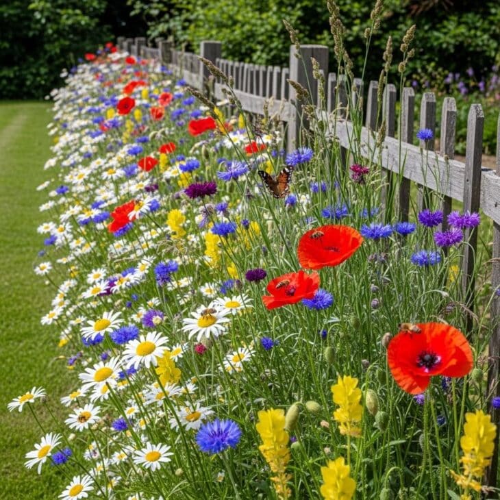 native wildflower border