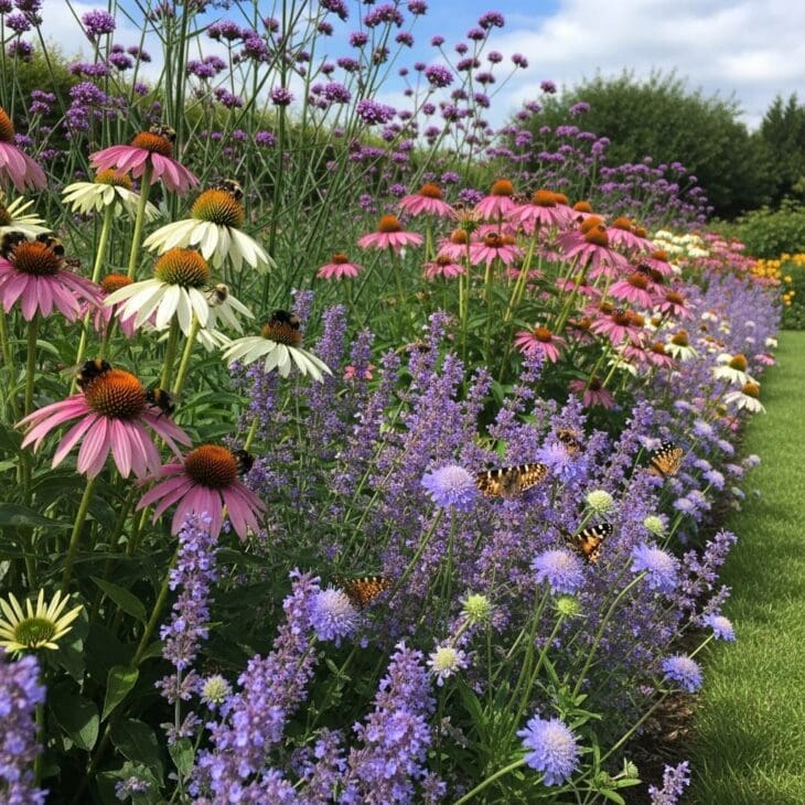 pollinator meadow style border