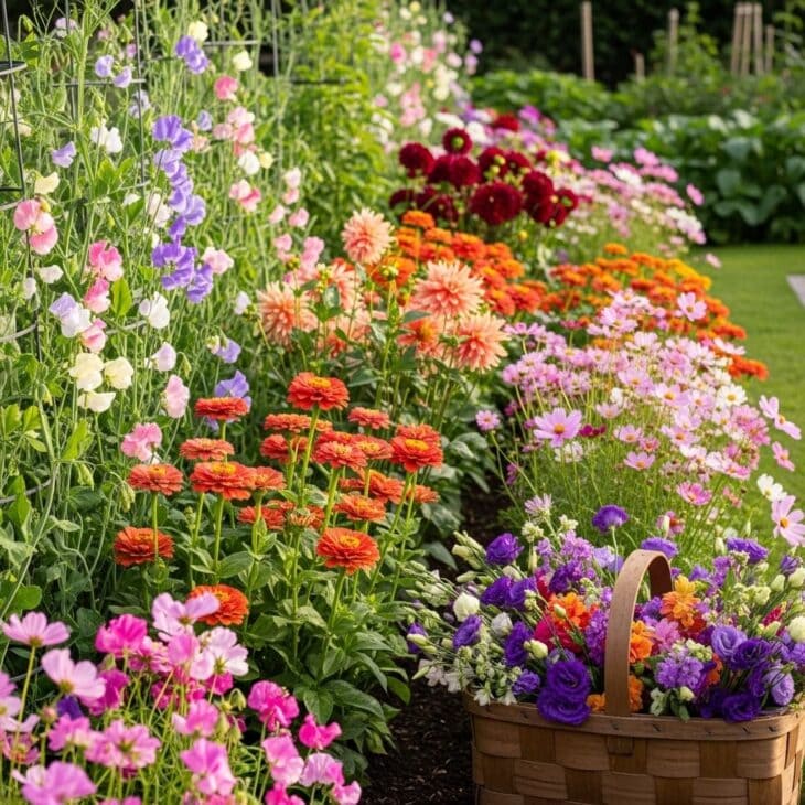 cut flower border