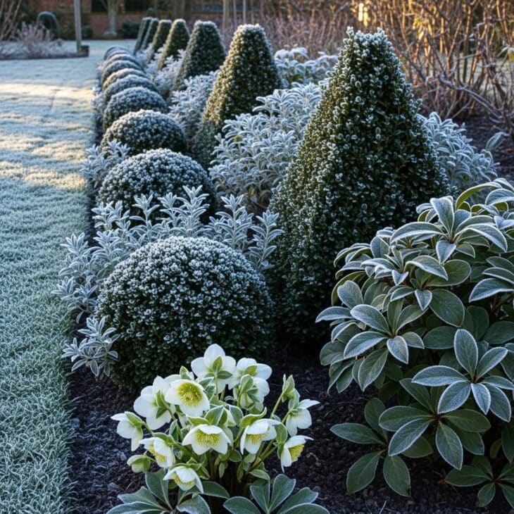 evergreen structure border