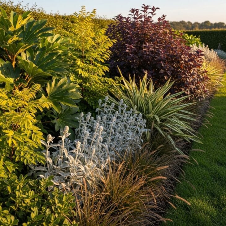 all foliage textural border