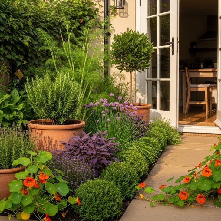 kitchen herb border