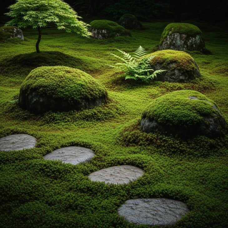 A Moss Garden or Moss Lawn