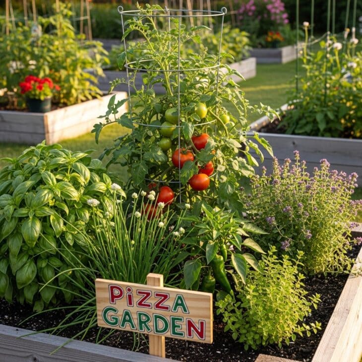 Pizza Garden Raised Bed