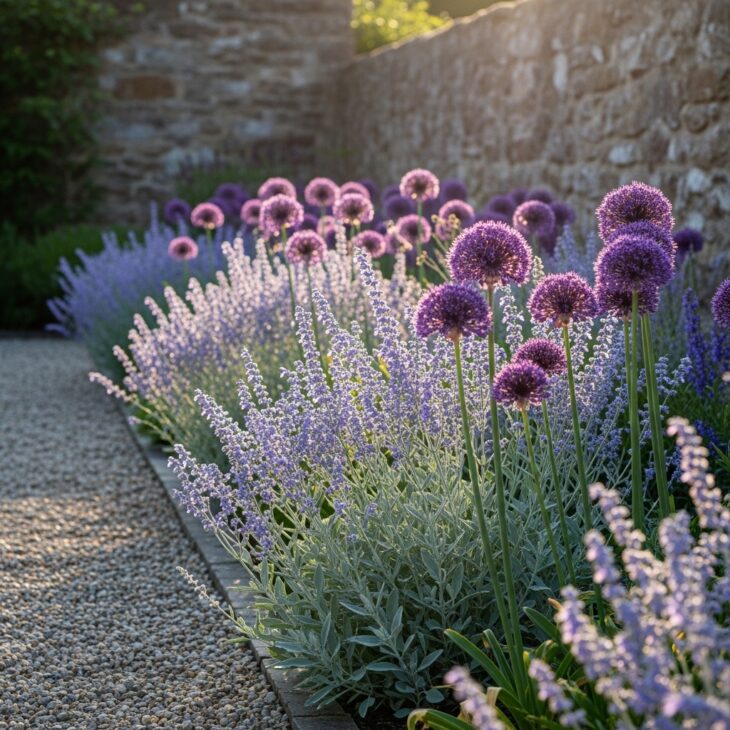 Russian Sage and Ornamental Allium