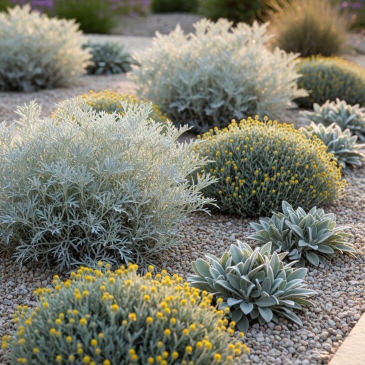 Silver Foliage Gravel Garden
