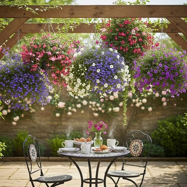 hanging basket canopy