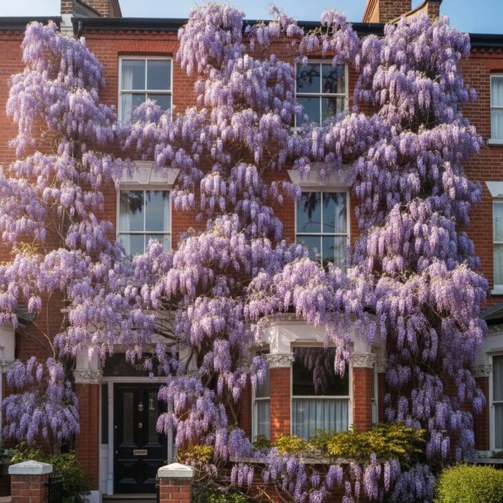 Wisteria on the House Front